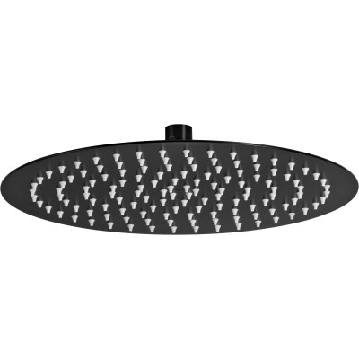 Deante Floks Nero deszczownica 30 cm okrągła czarny mat NAC203K