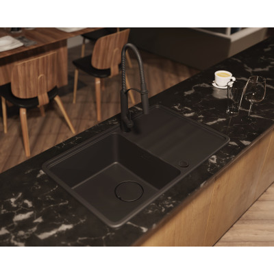 Deante Momi zlewozmywak granitowy 67x44 cm antracyt ZKM_T11A