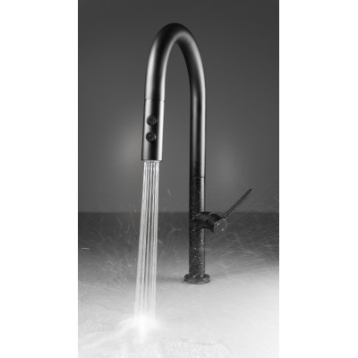 Deante Olfato bateria kuchenna stojąca czarna BQO_N72M