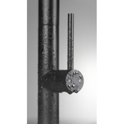 Deante Olfato bateria kuchenna stojąca czarna BQO_N72M