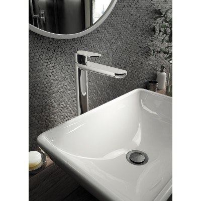 Deante Alpinia bateria umywalkowa stojąca chrom BGAE020K