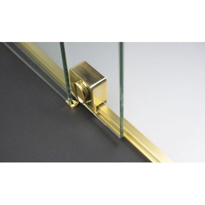 Deante Prizma ścianka prysznicowa walk-in 120 cm złoty szczotkowany/szkło przezroczyste KTJ_R32R