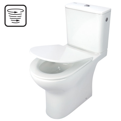 Deante Jaśmin kompakt WC + deska sedesowa spłukiwanie wirowe biały CDJD6RPS