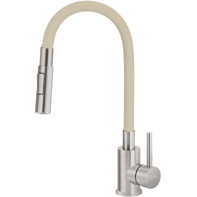 Deante Luno bateria kuchenna stojąca stal-beżowa BOC_5740