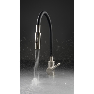 Deante Luno bateria kuchenna stojąca stal-czarna BOC_B740