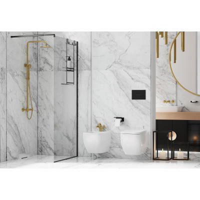 Deante Mokko mydelniczka ścienna czarny mat ADMN411