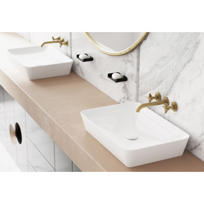 Deante Mokko mydelniczka ścienna czarny mat ADMN411