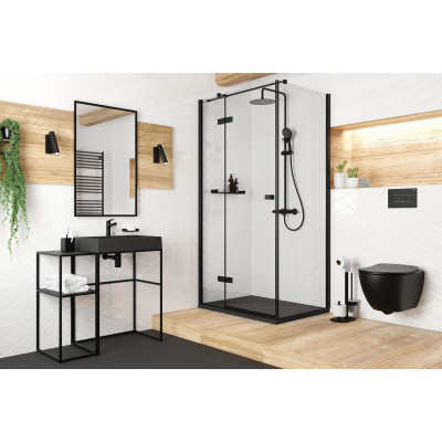 Deante Mokko mydelniczka ścienna czarny mat ADMN411