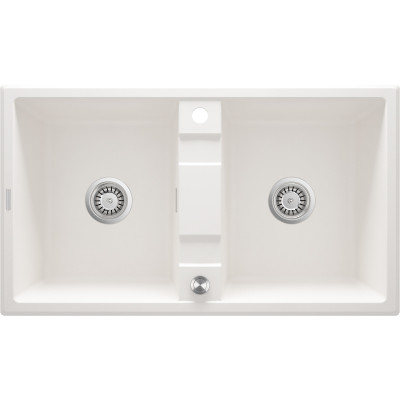 Deante Eridan zlewozmywak granitowy 86x50 cm biały ZQE_A203
