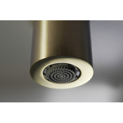 Deante Silia Hexa zestaw prysznicowy ścienny z deszczownicą złoty NHS_R4XM