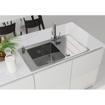 Deante Deco dozownik do płynu 300 ml blatowy chrom ZZZ002D