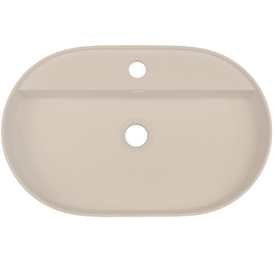 Deante Silia umywalka 55x35 cm owalna nablatowa beż CQS_5U6B