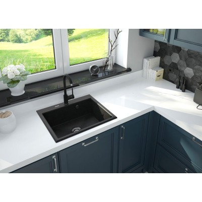 Deante Nemezja bateria kuchenna stojąca grafit/chrom BEN262M