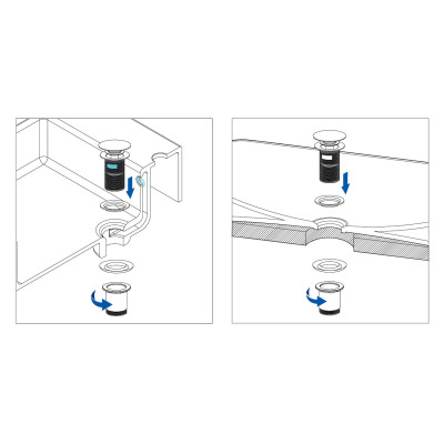 Deante Click-Clack korek do umywalki click-clack chrom połysk NHC010U