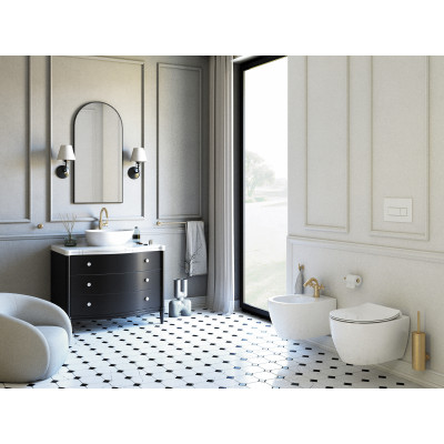 Deante Temisto szczotka toaletowa ścienna mosiądz ADT_M721