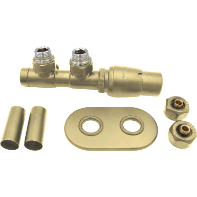 Deante Silia zestaw termostatyczny prawy złoty mat AGI_RZP1