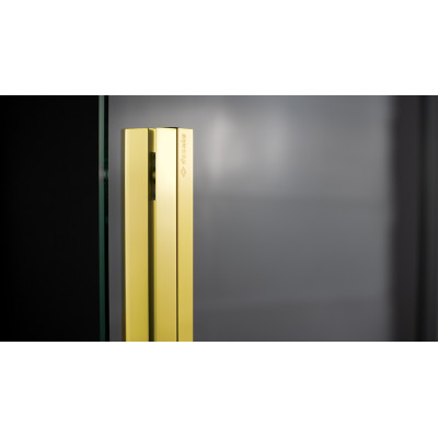 Deante Prizma ścianka prysznicowa walk-in 140 cm złoty połysk/szkło przezroczyste KTJ_Z34R