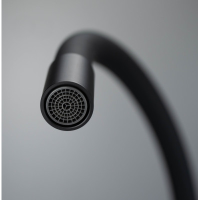 Deante Neo Luno bateria kuchenna stojąca czarna BOC_N72M