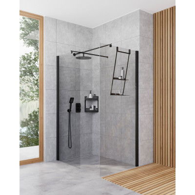 Deante Kerria Plus ścianka prysznicowa walk-in 90 cm chrom połysk/szkło przezroczyste KTS_039P
