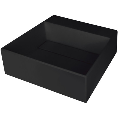 Deante Correo umywalka 40x40 cm prostokątna nablatowa czarna CQR_NU4M