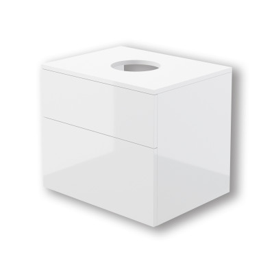 Deante Prizma szafka z blatem 60x47x52 cm podumywalkowa wisząca biała SDI_6B61