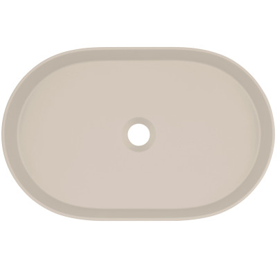 Deante Silia umywalka 55x35 cm owalna nablatowa beżowa CQS_5U6S