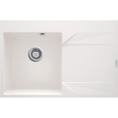 Deante Evora zlewozmywak granitowy 76x50 cm biały ZQJ_A11P