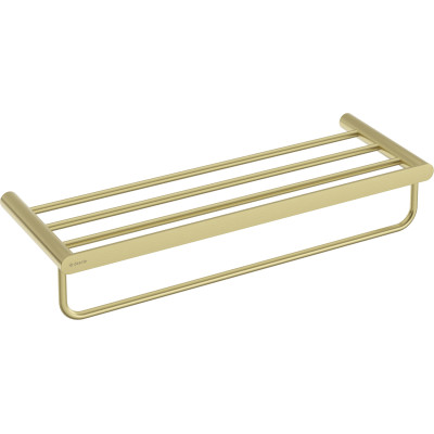 Deante Round półka ścienna z wieszakiem złoty szczotkowany ADRR531