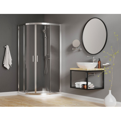 Deante Round lusterko kosmetyczne 23,3x28,2 cm okrągłe chrom ADR_0811