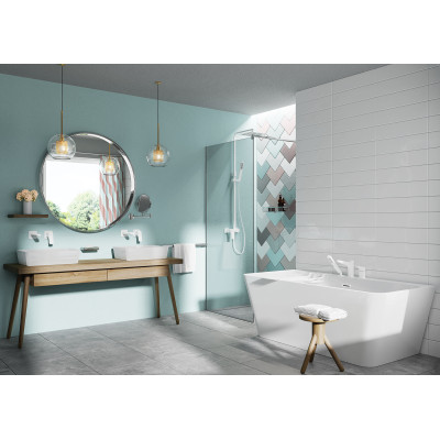 Deante Round lusterko kosmetyczne 23,3x28,2 cm okrągłe chrom ADR_0811