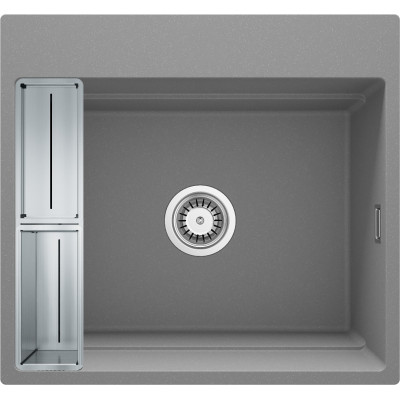 Deante Magnetic zlewozmywak granitowy 60x56 cm szary/grafitowy/onyx ZRM_S10A