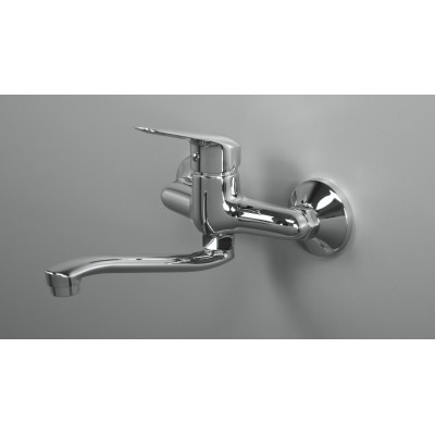 Deante Neo Boro bateria umywalkowa ścienna chrom BMO_050M