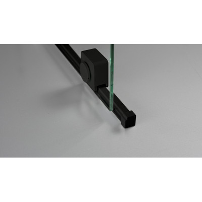 Deante Prizma ścianka prysznicowa walk-in 100 cm czarny mat/szkło przezroczyste KTJ_N30R