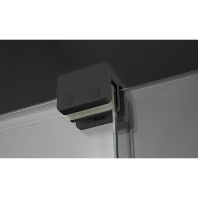 Deante Prizma ścianka prysznicowa walk-in 100 cm czarny mat/szkło przezroczyste KTJ_N30R