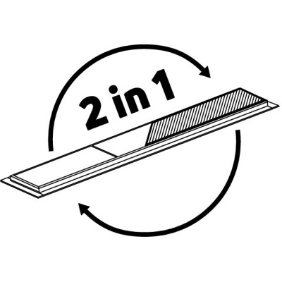 Deante Nero odpływ liniowy 100 cm odwracalny czarny mat KOSN10D