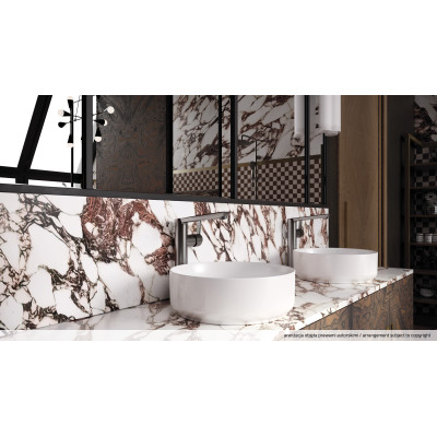 Deante Silia umywalka 36 cm nablatowa okrągła biała CDL6U4S