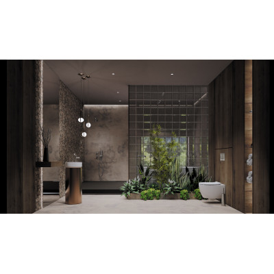 Deante Silia umywalka 36 cm nablatowa okrągła biała CDL6U4S