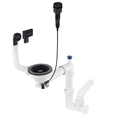 Deante Space Saver syfon zlewozmywakowy czarny ZXYN982