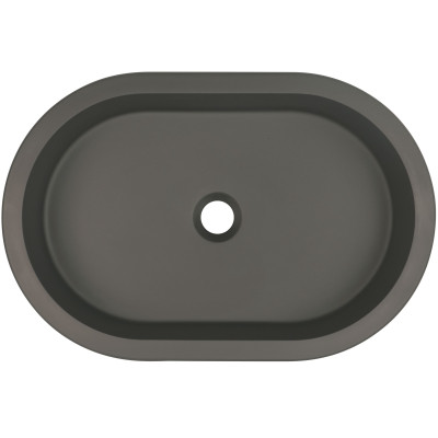Deante Silia umywalka 58x39 cm owalna podblatowa antracyt CQS_TU6U