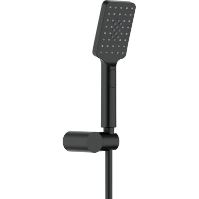 Deante Alpinia zestaw prysznicowy ścienny czarny mat NGAN41K