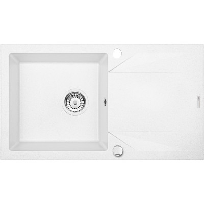 Deante Evora zlewozmywak granitowy 78x44 cm biały ZQJ_A113