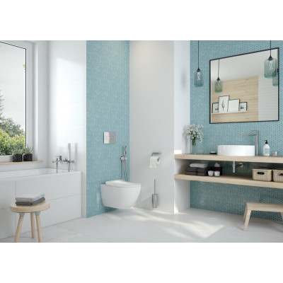 Deante Peonia zestaw stelaż z miską, deską i przyciskiem CDES6ZPW