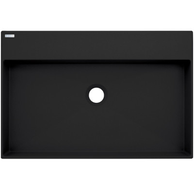Deante Correo umywalka 60x40 cm prostokątna nablatowa czarna CQR_NU6S