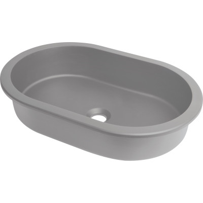 Deante Silia umywalka 58x39 cm owalna podblatowa szary/kamień CQS_SU6U