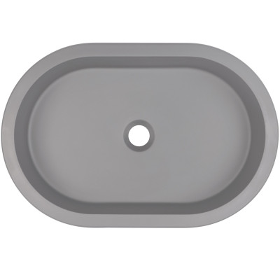 Deante Silia umywalka 58x39 cm owalna podblatowa szary/kamień CQS_SU6U