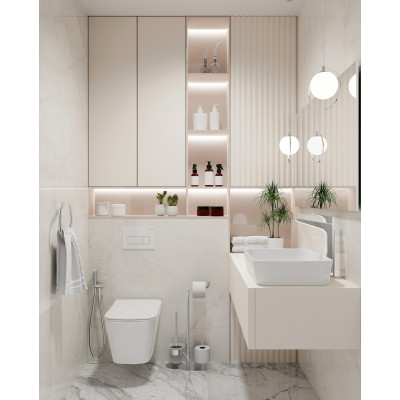 Deante Hiacynt miska WC z deską wolnoopadającą wisząca bez kołnierza biały CDY_D6ZPW