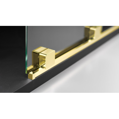 Deante Prizma ścianka prysznicowa walk-in 120 cm złoty połysk/szkło przezroczyste KTJ_Z32R