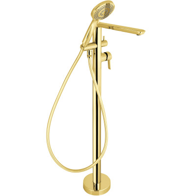 Deante Arnika bateria wannowo-prysznicowa wolnostojąca złoty BQAZ17M