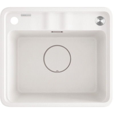Deante Momi zlewozmywak granitowy 50x44 cm biały ZKM_A103