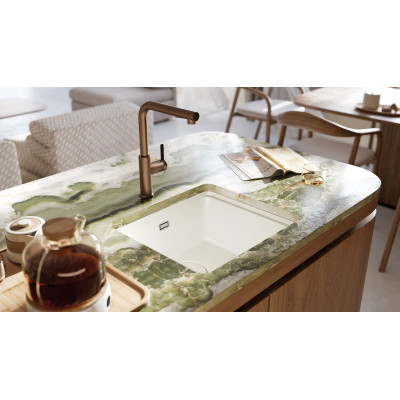 Deante Momi zlewozmywak granitowy 50x44 cm biały ZKM_A10A